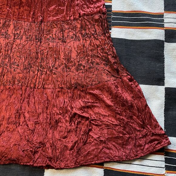 Vintage 90’s JFW Rayon Velvet Maxi Skirt. India. Whimsygoth. Goth. Boho. Small. - Picture 7 of 16